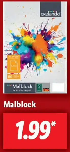Lidl Malblock Angebot
