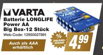 K+B Expert VARTA Batterie LONGLIFE Power AA Angebot