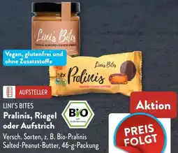 Aldi Süd LINI'S BITES Pralinis, Riegel oder Aufstrich Angebot