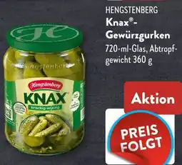 Aldi Süd HENGSTENBERG Knax Gewürzgurken Angebot