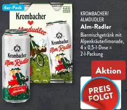 Aldi Süd KROMBACHER/ ALMDUDLER Alm-Radler Angebot