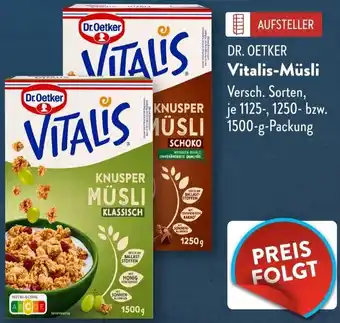 Aldi Süd DR. OETKER Vitalis-Müsli Angebot