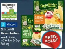 Aldi Süd GRÜNLÄNDER Käsescheiben Angebot