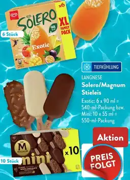 Aldi Süd LANGNESE Solero/Magnum Stieleis Angebot