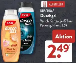 Aldi Süd DUSCHDAS Duschgel Angebot