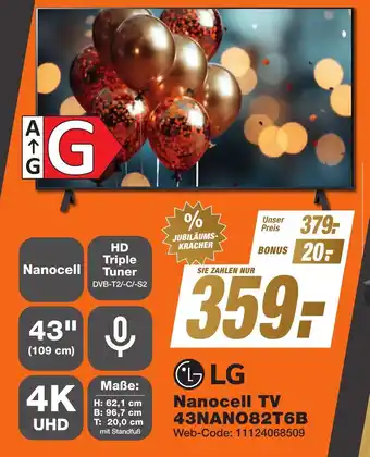 K+B Expert LG Nanocell TV 43NANO82T6B Angebot