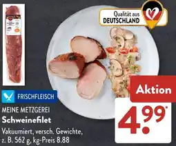 Aldi Süd MEINE METZGEREI Schweinefilet Angebot