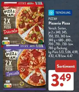 Aldi Süd PIZZ'AH Pizzeria Pizza Angebot