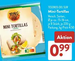 Aldi Süd TESOROS DEL SUR Mini-Tortillas Angebot