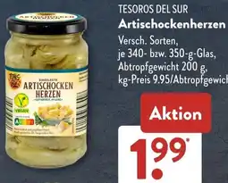 Aldi Süd TESOROS DEL SUR Artischockenherzen Angebot