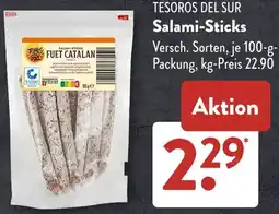 Aldi Süd TESOROS DEL SUR Salami-Sticks Angebot