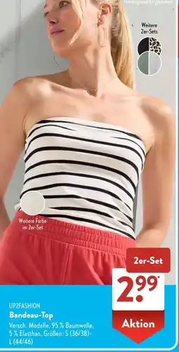 Aldi Süd UP2FASHION Bandeau-Top Angebot
