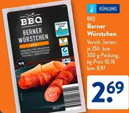 Aldi Süd BBQ Berner Würstchen Angebot