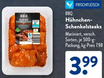 Aldi Süd BBQ Hähnchen Schenkelsteaks Angebot