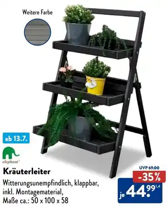 Aldi Süd Elephant Kräuterleiter Angebot
