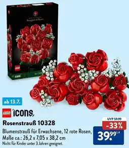 Aldi Süd LEGO Icons Rosenstrauß 10328 Angebot