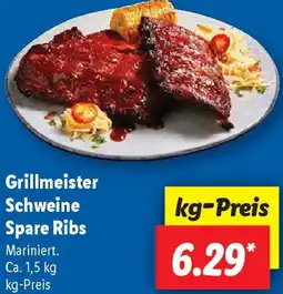 Lidl Grillmeister Schweine Spare Ribs Angebot