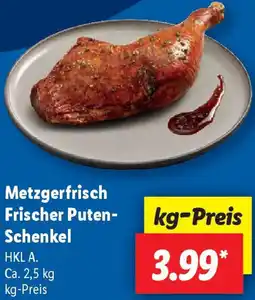 Lidl Metzgerfrisch Frischer Puten Schenkel Angebot