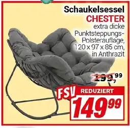 CENTERSHOP Schaukelsessel CHESTER Angebot