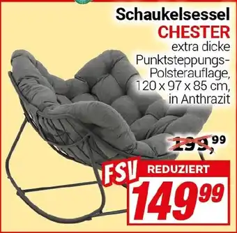 CENTERSHOP Schaukelsessel CHESTER Angebot