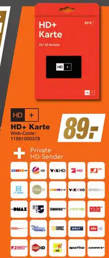 K+B Expert HD+ Karte Angebot