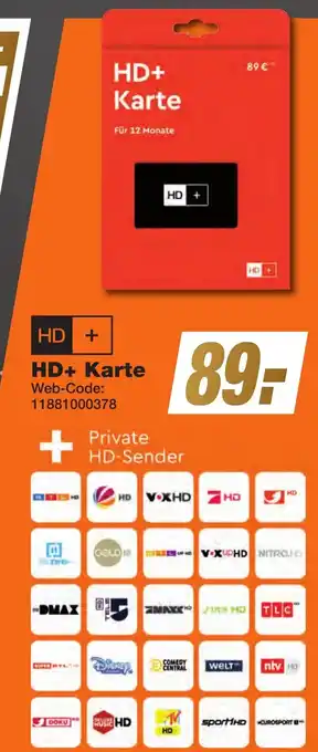 K+B Expert HD+ Karte Angebot