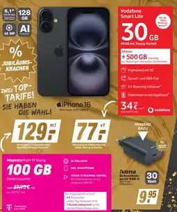 K+B Expert iPhone 16 + Vodafone Smart Lite Angebot