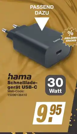 K+B Expert hama Schnellladegerät USB-C Angebot