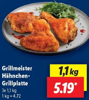 Lidl Grillmeister Hähnchen Grillplatte Angebot