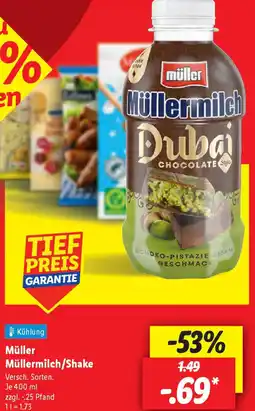 Lidl Müller Müllermilch/Shake Angebot