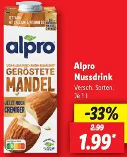 Lidl Alpro Nussdrink Angebot