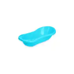 Netto Marken-Discount Lorelli Baby Badewanne 100 cm mit Ablagefächern, anatomische Form, Kunststoff in blau Angebot