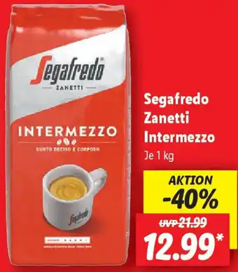 Lidl Segafredo Zanetti Intermezzo Angebot
