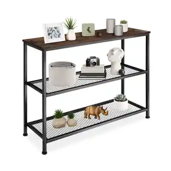 Netto Marken-Discount tectake Konsolentisch, Industrial Style, mit Ablage und 2 Gitterablagen, 100 x 30 x 81 cm Angebot