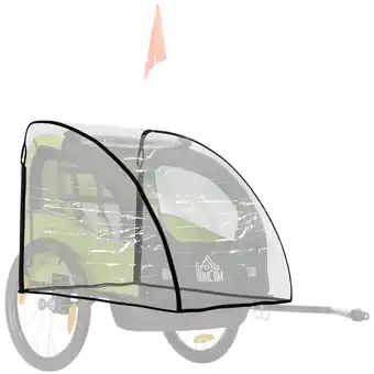 Netto Marken-Discount HOMCOM Regenschutz für Kinderanhänger Kunststoff Angebot