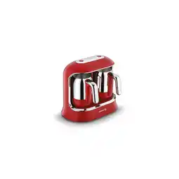 Netto Marken-Discount Türkische Mokkamaschine 800W in Rot Twin Kaffeemaschine Angebot