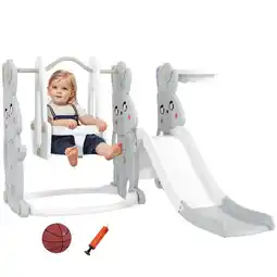 Netto Marken-Discount AIYAPLAY Kinderschaukel & Kinderrutsche Set Kunststoff Angebot