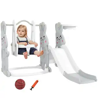 Netto Marken-Discount AIYAPLAY Kinderschaukel & Kinderrutsche Set Kunststoff Angebot