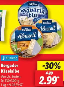 Lidl Bergader Käselaibe Angebot