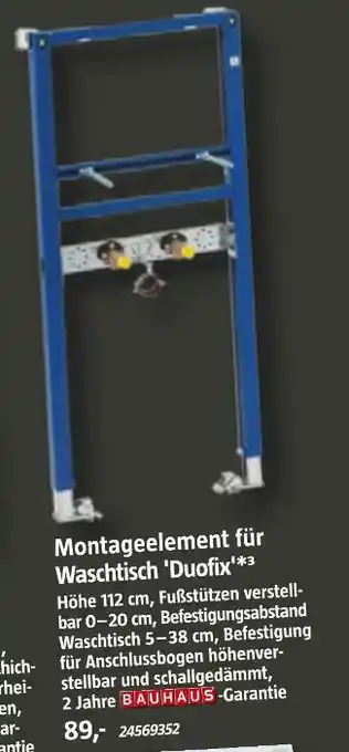 Bauhaus Montageelement für waschtisch 'duofix' Angebot