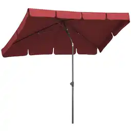 toom Baumarkt Schneider Rechteckschirm 'Aquila' dunkelrot 225 x 120 cm Angebot