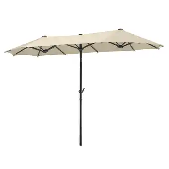 toom Baumarkt Schneider Rechteckschirm 'Salerno' naturfarben 300 x 150 cm Angebot