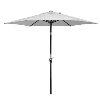 toom Baumarkt Schneider Marktschirm 'Bilbao' silbergrau Ø 220 cm Angebot