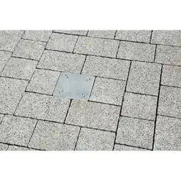 toom Baumarkt Universal-Bodenplatte silbern 16 x 16 x 40 cm Angebot