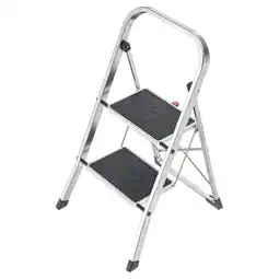 toom Baumarkt Hailo Trittleiter 'K70 StandardLine' 2 Stufen, silbern 90 cm Angebot