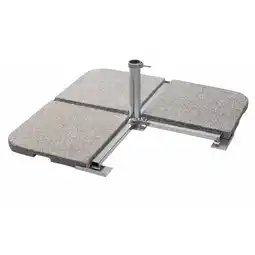 toom Baumarkt Schneider Platten-Schirmständer silbern 6 kg, für Schirmstöcke bis Ø 55 mm Angebot