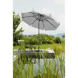 toom Baumarkt Schneider Marktschirm 'Orlando' silbergrau Ø 270 cm Angebot