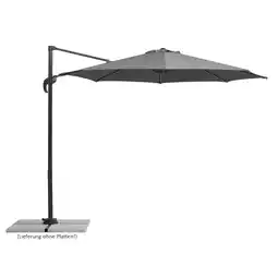 toom Baumarkt Schneider Ampelschirm 'Rhodos Junior' anthrazit Ø 300 cm Angebot