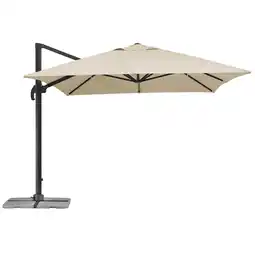 toom Baumarkt Schneider Ampelschirm 'Rhodos Grande' naturfarben 400 x 300 cm Angebot