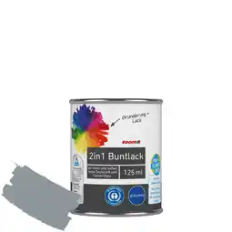 toom Baumarkt toom 2in1 Buntlack 'Stadtgeflüster' silbergrau glänzend 125 ml Angebot